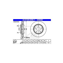 Lot de 2 Disque (x1) ATE 428290