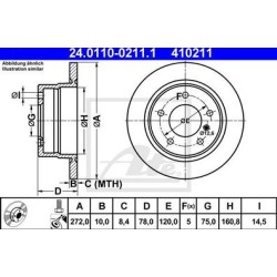 Lot de 2 Disque (x1) ATE 410211