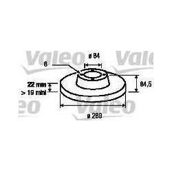 Lot de 2 Disque Valeo (x1) 187040