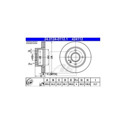 Lot de 2 Disque (x1) ATE 424112