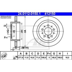 Lot de 2 Disque (x1) ATE 412150