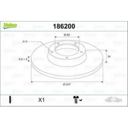 Jeu Disques Valeo 186200