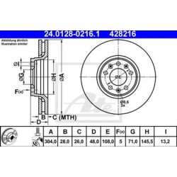 Lot de 2 Disque (x1) ATE 428216