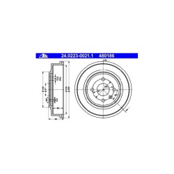 Lot de 2 Tambour ATE 480186