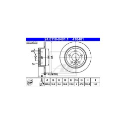 Lot de 2 Disque (x1) ATE 410401