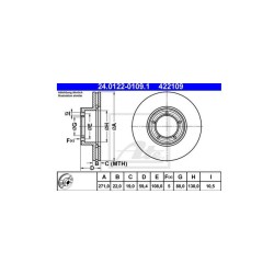 Lot de 2 Disque (x1) ATE 422109