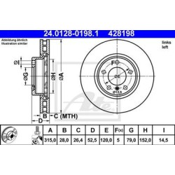 Disque G (x1) ATE 428198