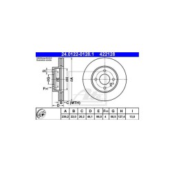 Lot de 2 Disque (x1) ATE 422128