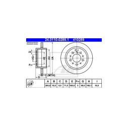 Lot de 2 Disque (x1) ATE 410289