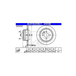 Lot de 2 Disque (x1) ATE 410150