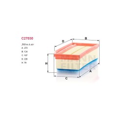 Filtre à air Mann C27030