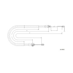 Cable de freins Cabor 10.6035