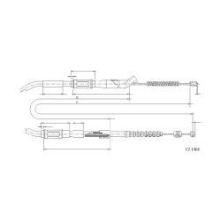 Cable de freins Cabor 17.1501