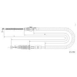 Cable de freins Cabor 17.2733