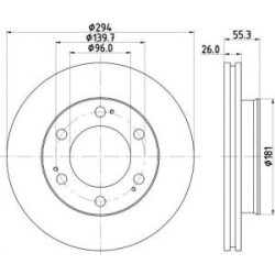 Jeu Disques Mintex MDC2244