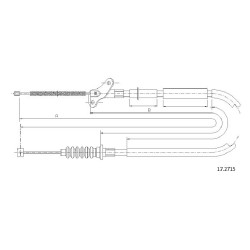 Cable de freins Cabor 17.2715