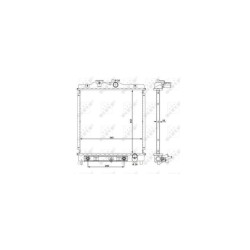 Radiateur Refroid. NRF 516355