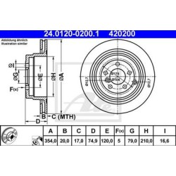 Lot de 2 Disque (x1) ATE 420200