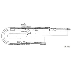 Cable de freins Cabor 10.7502