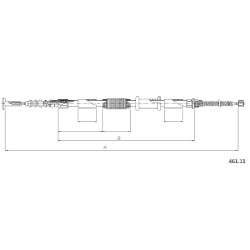 Cable de freins Cabor 461.11