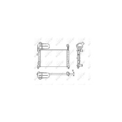 Radiateur Refroid. NRF 58755