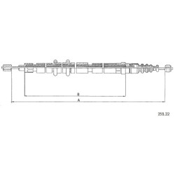 Cable de freins Cabor 251.22