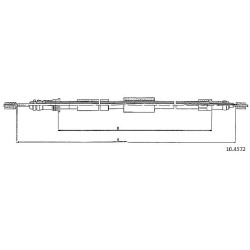 Cable de freins Cabor 10.4572