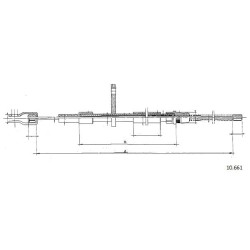 Cable de freins Cabor 10.661