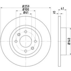 Jeu Disques Mintex MDC2087