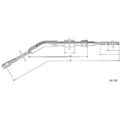 Cable de freins Cabor 10.700