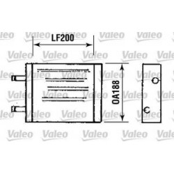Rad. chauffage Valeo 812093