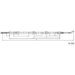 Cable de freins Cabor 10.7384