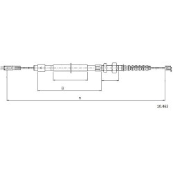 Cable de freins Cabor 10.465