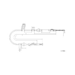 Cable de freins Cabor 17.4202