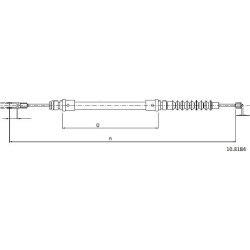 Cable de freins Cabor 10.8184