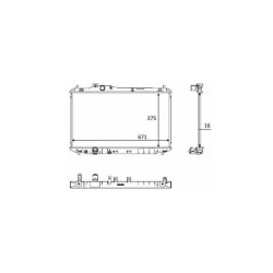 Radiateur Refroid. NRF 58537