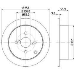 Jeu Disques Mintex MDC1678C