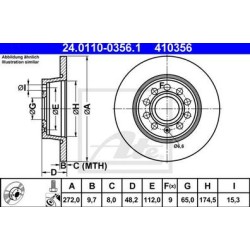 Lot de 2 Disque (x1) ATE 410356