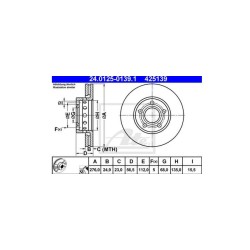 Lot de 2 Disque (x1) ATE 425139