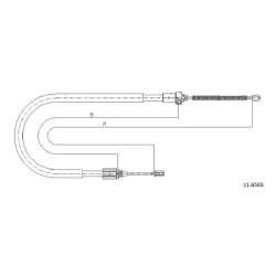 Cable de freins Cabor 11.6585