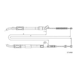 Cable de freins Cabor 17.1416