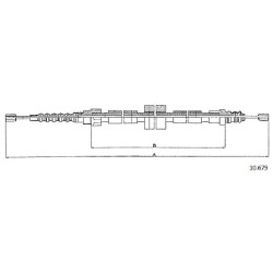 Cable de freins Cabor 10.679