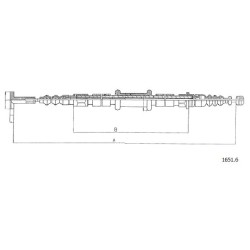 Cable de freins Cabor 1651.6