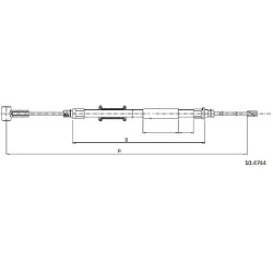 Cable de freins Cabor 10.4744