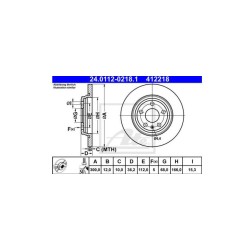 Lot de 2 Disque (x1) ATE 412218