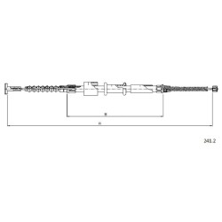 Cable de freins Cabor 241.2