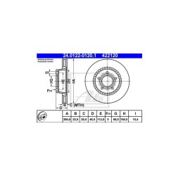 Lot de 2 Disque (x1) ATE 422120