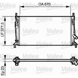 Rad. refroid Valeo 734320