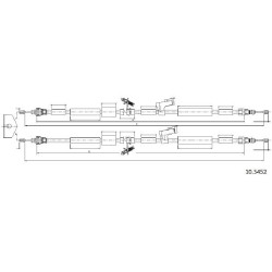 Cable de freins Cabor 10.5452