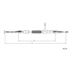 Cable de freins Cabor 251.34